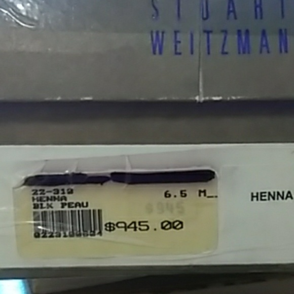 💥S Weitzman Blk.🎆Crystal Mules. 6.5m VINTAGE - Picture 6 of 7